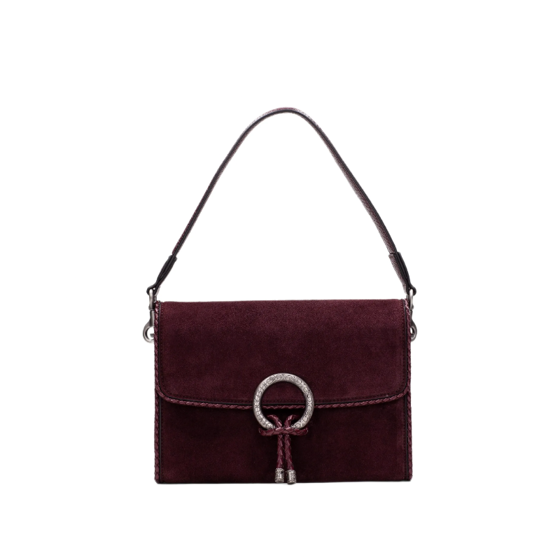 Torba Hispanitas BI264945 suede bordo