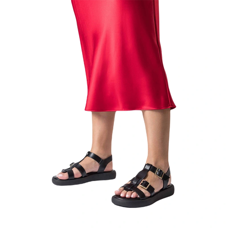 Sandale Wonders AB1012 Alba Negro